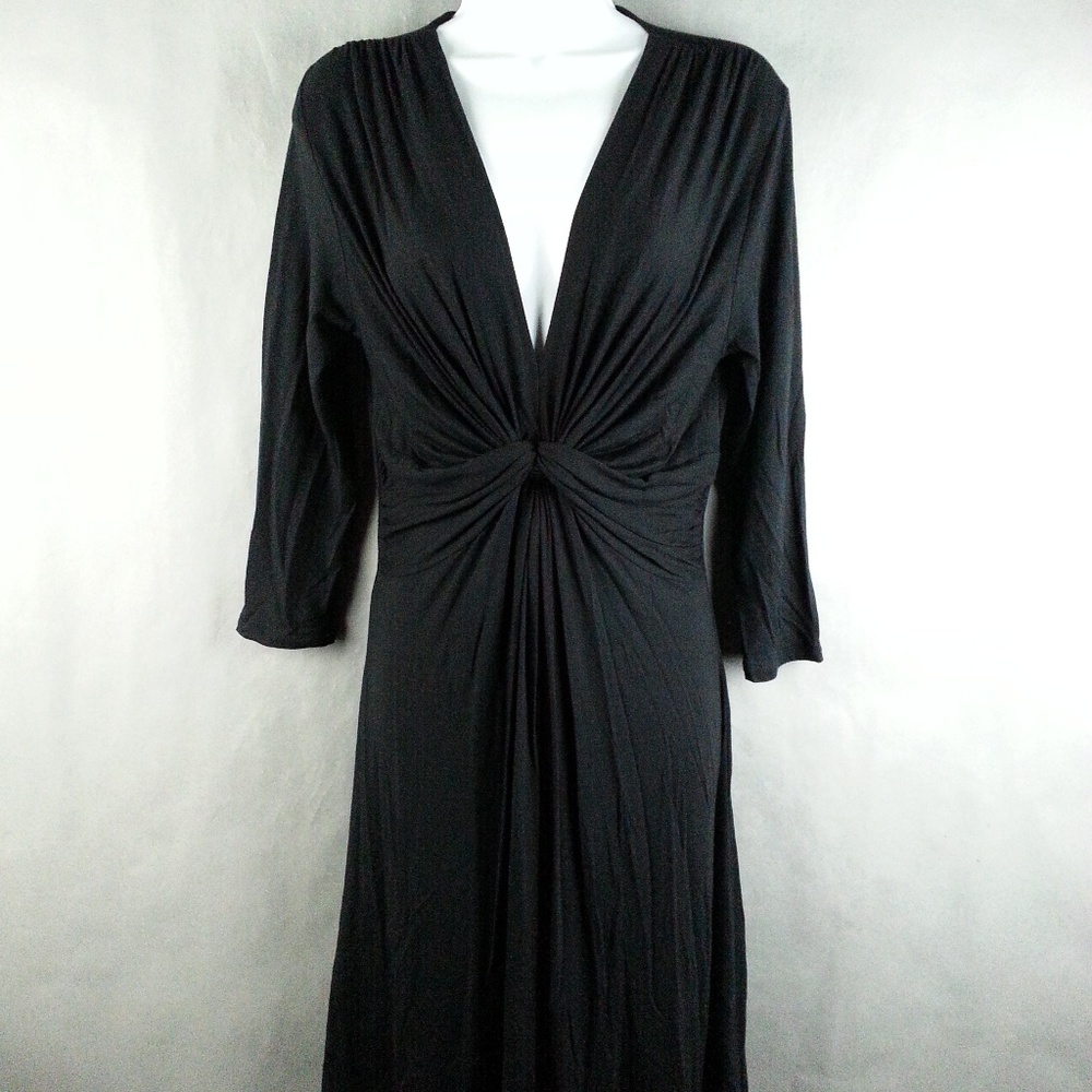 Boston Proper Black Mid Calf Dress Size Small